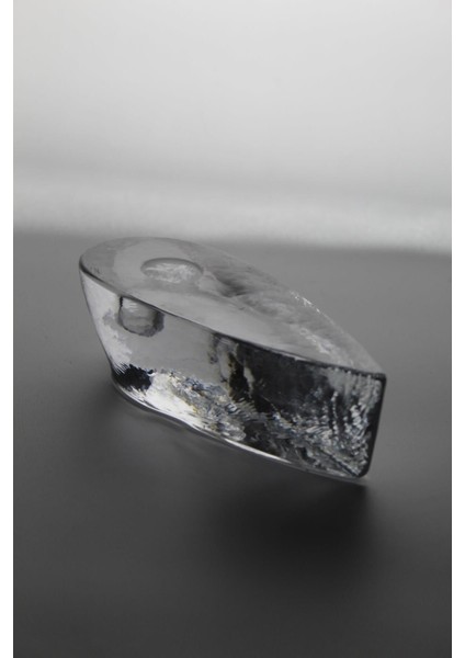 El Yapımı Şeffaf Kristal Mumluk, Şık ve Zarif Dekorasyon Ürünü fiyatları