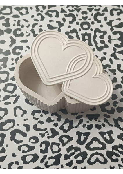 Kalpli Mum ve Inci Tozu Saklama Kabı, Şık Dekoratif Aksesuar