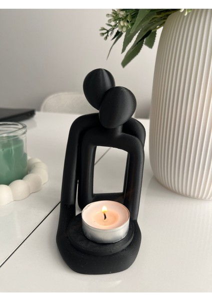 Şık Seramik Mumluk, Dekoratif ve Dayanıklı, Sevgililer Günü Için Hediye