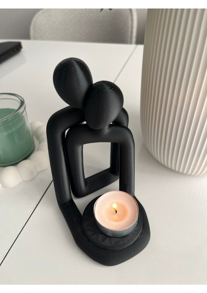 Şık Seramik Mumluk, Dekoratif ve Dayanıklı, Sevgililer Günü Için Hediye