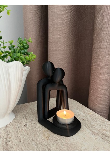 Şık Seramik Mumluk, Dekoratif ve Dayanıklı, Sevgililer Günü Için Hediye