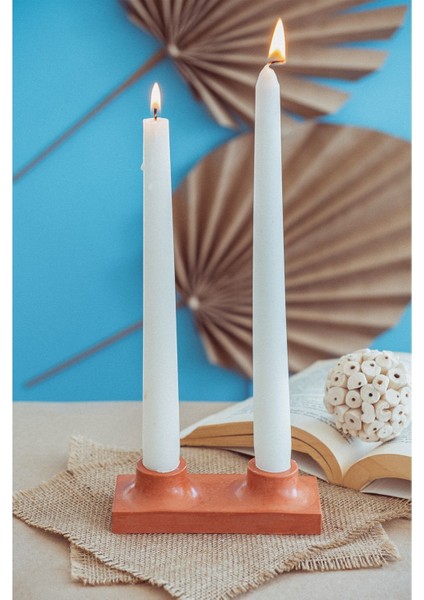 Şamdanlık Kalıbı, Dekoratif ve Şık Tasarım, Kiremit Renkli, Modern Ev Dekoru fiyatları