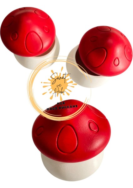 Mantar Tasarımlı Beton Mumluk ve Takı Kutusu, Şık ve Dekoratif Seçenek fiyatları