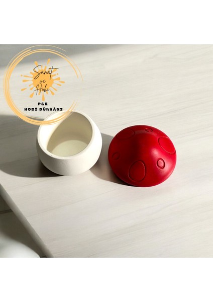 Mantar Tasarımlı Beton Mumluk ve Takı Kutusu, Şık ve Dekoratif Seçenek modelleri