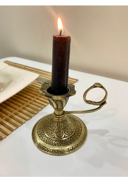 Pirinç Döküm Maskot Mumluk ve Şamdan, Şık Hediye Seçeneği