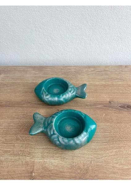 Çok Renkli Balık Mumluk, Deniz Temalı Dekoratif Aksesuar