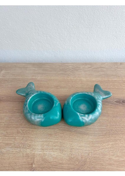 Çok Renkli Balık Mumluk, Deniz Temalı Dekoratif Aksesuar fiyatları