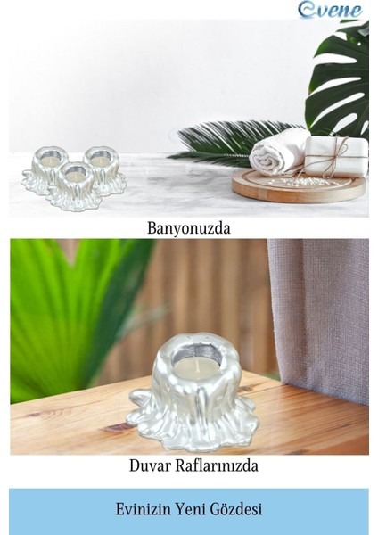 Mumluk Şamdan Tealight Mum Uyumlu Küçük Erimiş Mum Model