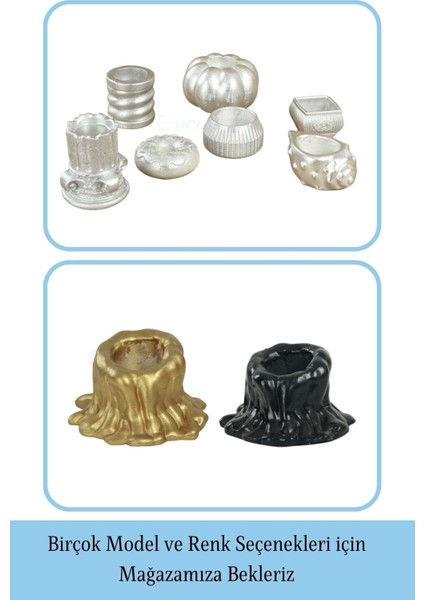 Mumluk Şamdan Tealight Mum Uyumlu Küçük Erimiş Mum Model