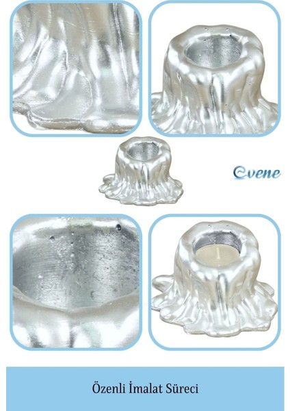 Mumluk Şamdan Tealight Mum Uyumlu Küçük Erimiş Mum Model
