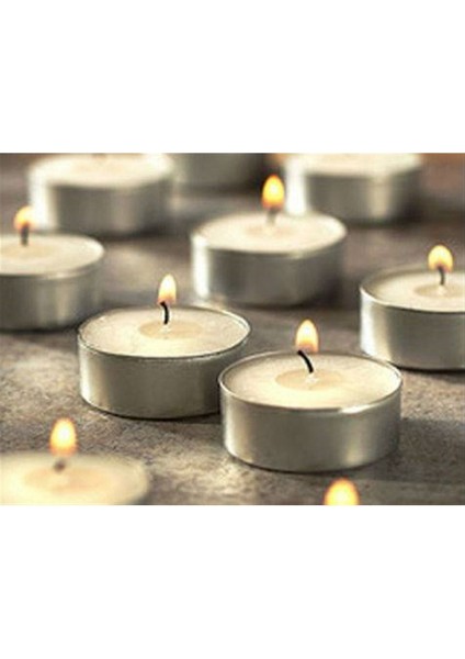 Beyaz Daire Model Tealight Mum 100'LÜ Asorti Paket, Şık ve Kullanışlı Dekoratif Ürün fırsatları