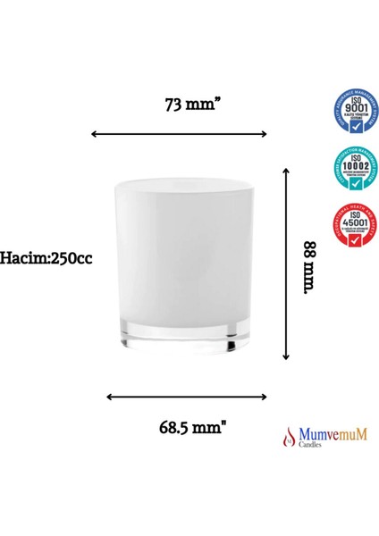 Beyaz Iç Boyama Düz Cam Bardak ve Mumluk Seti, 6 Adet, Şık ve Kullanışlı Tasarım modelleri