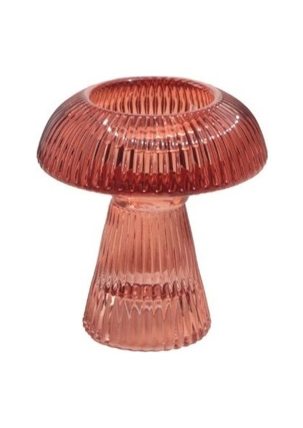 Turuncu Mantar Tealight Mumluk 15 Cm, Şık ve Doğal Dekorasyon Ürünü fiyatları