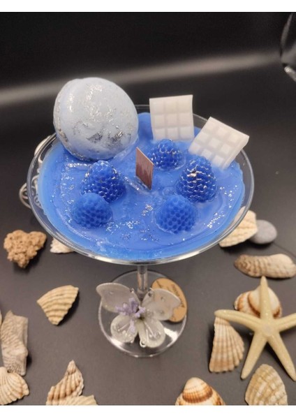 El Yapımı Mavi Kokulu Soywax Mum, Doğal ve Ferahlatıcı Atmosfer Yaratır