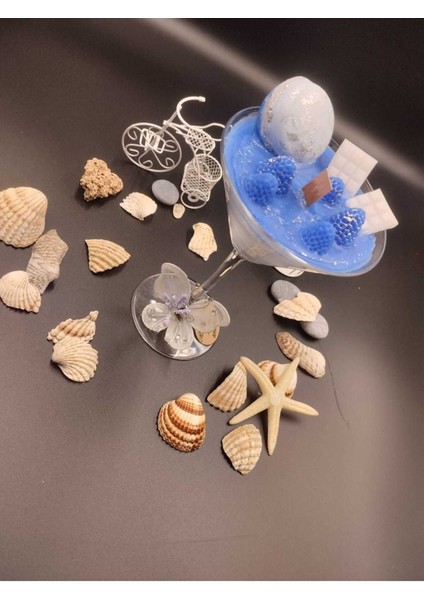 El Yapımı Mavi Kokulu Soywax Mum, Doğal ve Ferahlatıcı Atmosfer Yaratır fiyatları