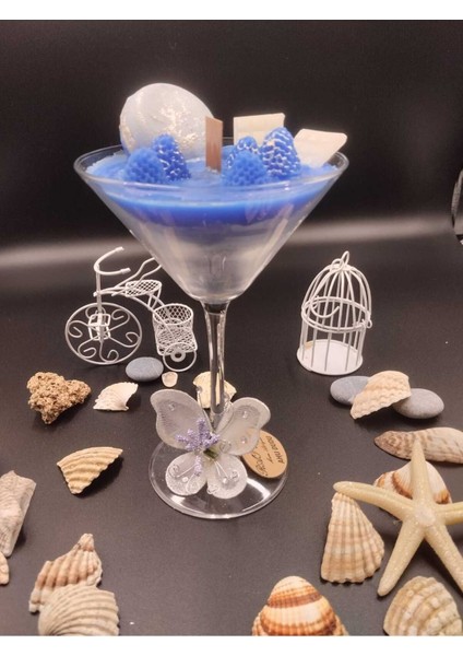 El Yapımı Mavi Kokulu Soywax Mum, Doğal ve Ferahlatıcı Atmosfer Yaratır indirimleri