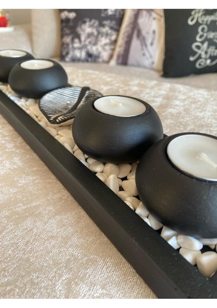 Siyah Dekoratif Mumluk, Tealight, Hediye, Tüm Parçalar Dahil fiyatları