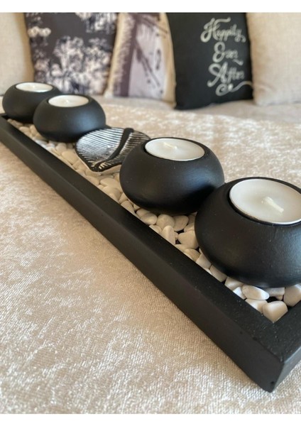 Siyah Dekoratif Mumluk, Tealight, Hediye, Tüm Parçalar Dahil fırsatları