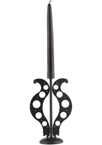 Şık Siyah Mumluk ile Dekorasyonunuza Zarif Dokunuş fiyatları