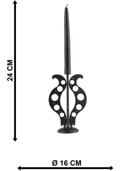 Şık Siyah Mumluk ile Dekorasyonunuza Zarif Dokunuş fırsatları