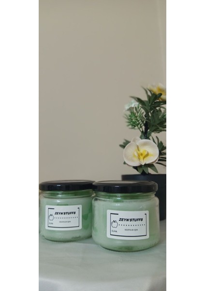 Elma Kokulu Şeffaf Kavanoz Mum, Ferah ve Sıcak Atmosfer Yaratır modelleri