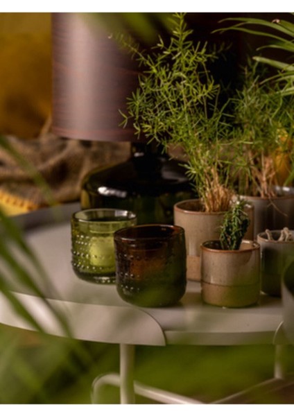 Yeşil Şık Mumluk, Sıcak Atmosfer Için Dekoratif Aksesuar fiyatları