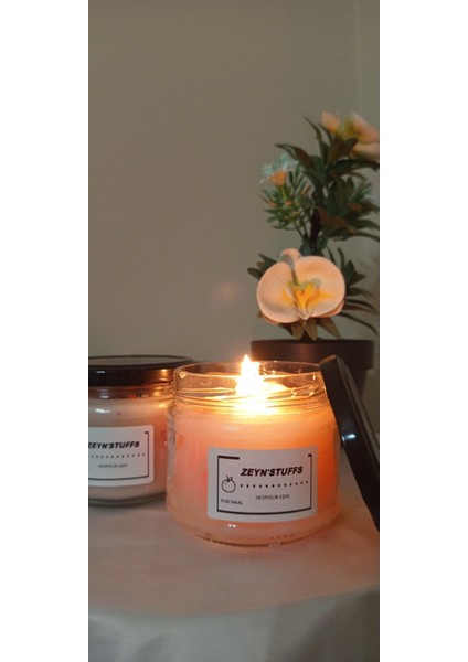 Portakal Kokulu Şeffaf Kavanoz Mum, Ev Dekorasyonu ve Huzur Için Idealdir fiyatları