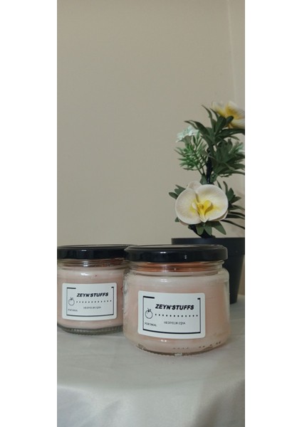 Portakal Kokulu Şeffaf Kavanoz Mum, Ev Dekorasyonu ve Huzur Için Idealdir fırsatları