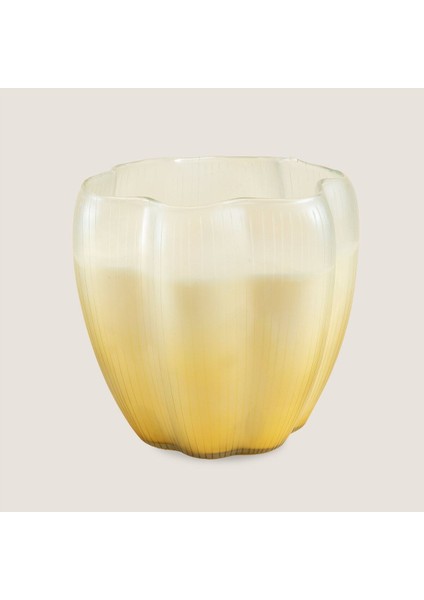 Şık Bej Mumluk 20X19 Cm, Ev Dekorasyonu, Modern Tasarım