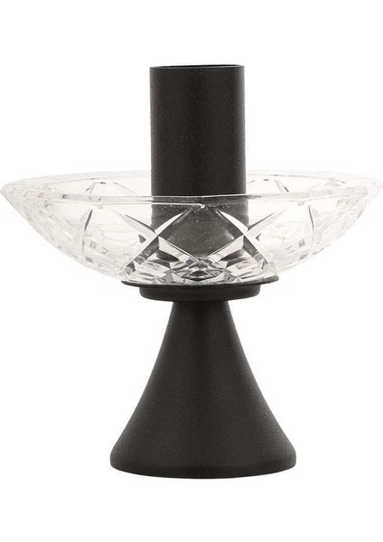 Şık Siyah Beyaz Mumluk ve Tabak Seti, Ev Dekorasyonu Için Ideal modelleri