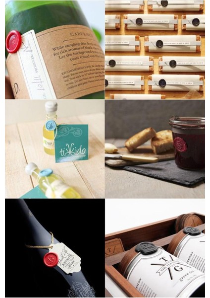 Zümrüt Yeşili Mühür ve Mumu Boncuk Seti, 100 Davetiye Için, 300 Parça