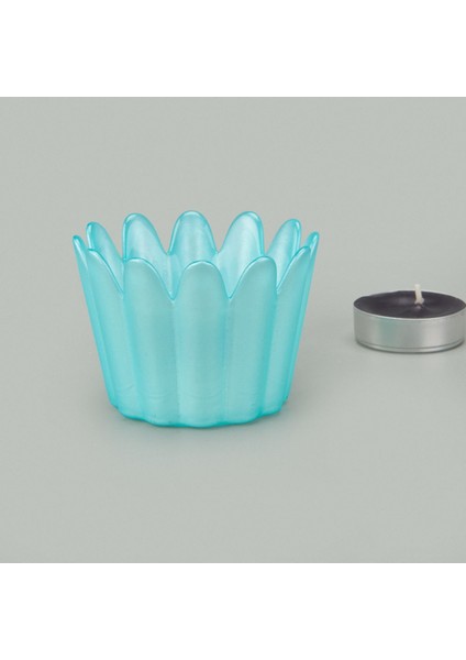 Turkuaz Mumluk, 9 Cm, Dekoratif, Şık ve Zarif Tasarım modelleri