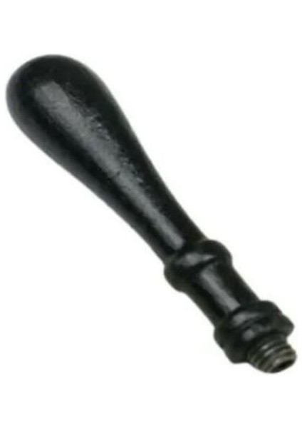 Gül Ağacı Ahşap Mum Mühürü Sapı, Özel Tasarım, Siyah, M8 Dişli