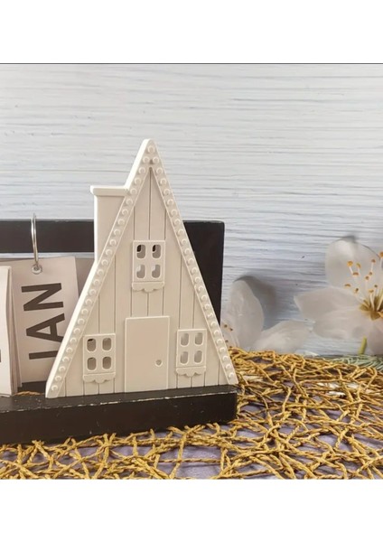 Renkli Ikili Bungalov Ev Mumluk Seti, Sıcak Atmosfer Için Şık Dekorasyon. fiyatları