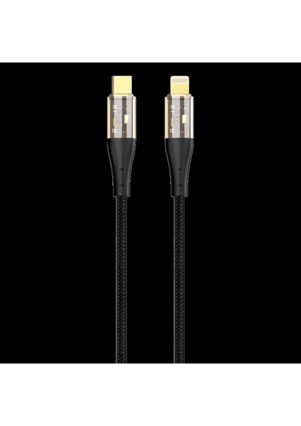 Force CB421L Hasır Örgü ve Ekstra Güçlendirilmiş Başlıklı Type-C To Lıghtnıng Hızlı Şarj ve Data Kablo