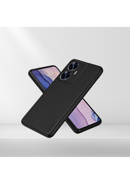 Realme C55 Rubber Silikon Kılıf Siyah