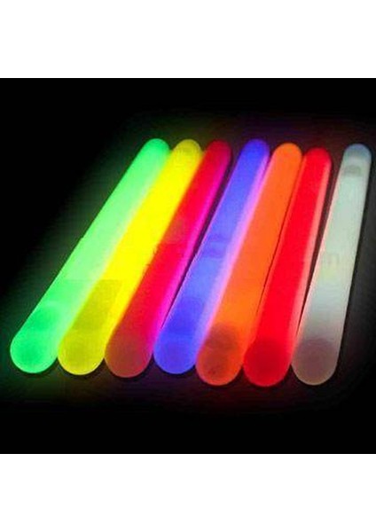Karanlıkta Parlayan Fosforlu Glow Stick Kalın Çubuk 30 cm 1 Adet