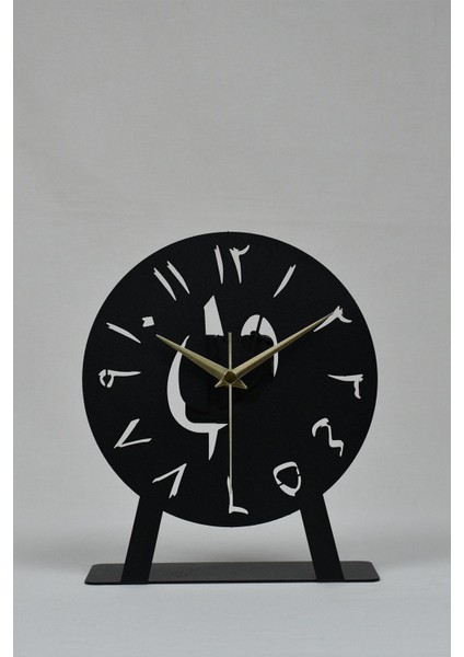 Şık Metal Masa Saati, Sessiz Mekanizmalı, Modern Tasarım, Siyah Renk. fiyatları