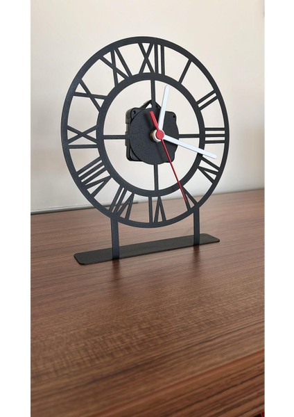 Şık Siyah Roma Rakamlı Masa Saati, Zarif ve Modern Tasarım fiyatları
