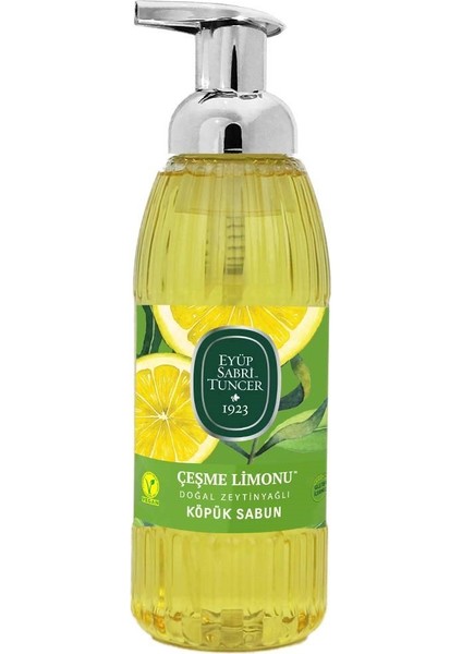 Doğal Zeytinyağlı Köpük Sabun 500 ml Çeşme Limonu