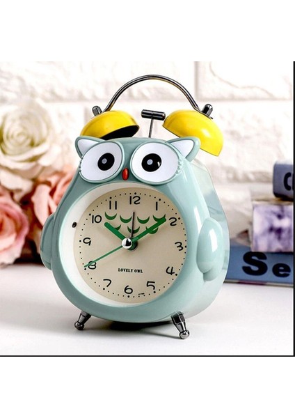 Yeşil Dekoratif Masa Üstü Baykuş Saat, Şık ve Fonksiyonel Tasarım fırsatları
