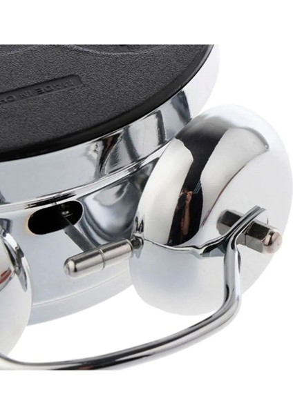 Büyük Boy Işıklı ve Alarmlı Gümüş Çalar Saat, Şık ve Kullanışlı Tasarım indirimleri