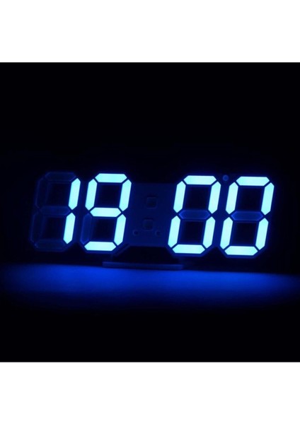 Renkli Dijital Tasarım Saat, Masa ve Duvar, 28X10 Cm, Şık ve Fonksiyonel