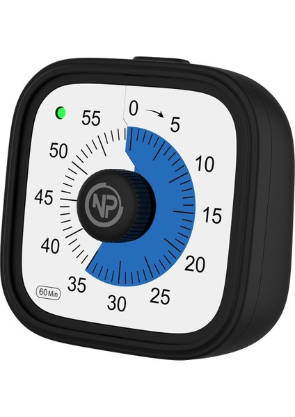 Siyah 60DK Analog Alarm Zamanlayıcı, Mutfak, Ders, Yemek Için, Öğrenci Motivasyon Saati