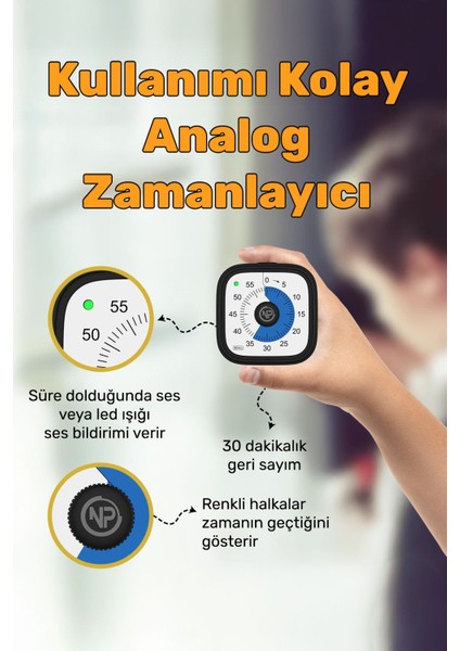 Siyah 60DK Analog Alarm Zamanlayıcı, Mutfak, Ders, Yemek Için, Öğrenci Motivasyon Saati fiyatları