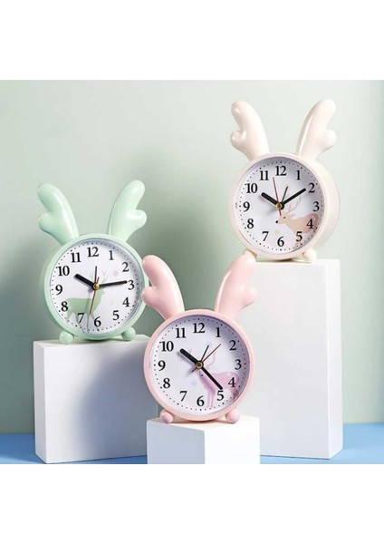 Sevimli Geyik Şekilli Sessiz Çalar Saat, Özel Tasarım ve Hediye Seçeneği