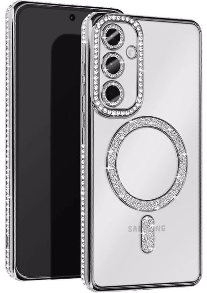 Samsung Galaxy S25 Edge Joke Simli Magneticsafe Kılıf - Gümüş Drstr