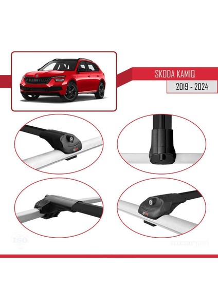 Skoda Kamiq 2019 ve Sonrası ile Uyumlu Ace-1 Ara Atkı Tavan Barı Siyah fırsatları