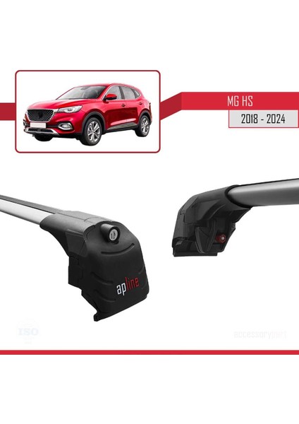 Mg Hs 2018 ve Sonrası ile Uyumlu Ace-2 Ara Atkı Tavan Barı Gri fırsatları