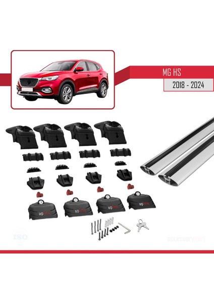 Mg Hs 2018 ve Sonrası ile Uyumlu Ace-2 Ara Atkı Tavan Barı Gri
